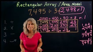 Rectangular Array Area Model Box Method for Division 4th Grade Math [upl. by Elletsirhc]