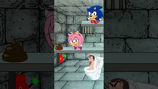 ⏮️ RV Funny Balls Sonic amp Amy Vs Skibidi Toilet In Battle For Food shorts animation skibiditoilet [upl. by Elleb]