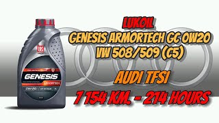 Lukoil Genesis Armortech GC 0w20 из Audi TFSi 7 154 км 214 моточасов [upl. by Attirb]