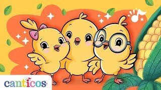 Canticos  Los Pollitos dicen pío pío pío  Little Chickies  Aprende Inglés  Learn Spanish [upl. by Ahsemrak653]