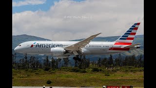 American Airlines Boeing 7878 landing in Quito [upl. by Aneerb]