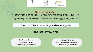 Day 1 DIKSHAs Home Page and Its Navigation  Online Training on quotElevating TampL Dynamics on DIKSHAquot [upl. by Ahsienyt438]