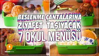 Beslenme Çantalarına Ziyafet Taşıyacak 7 Okul Menüsü  Sağlıklı Tarifler [upl. by Irrem693]