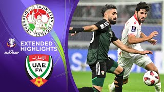 Tajikistan vs United Arab Emirates  Extended Highlights  AFC Asian Cup  CBS Sports Golazo [upl. by Ash400]