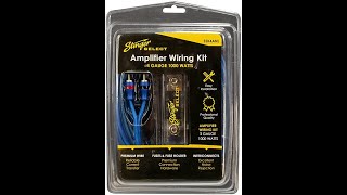 STINGER SSK4ANL 4GA 1000WATT Kablo Kiti  Amplifier Wiring Kit 4ga [upl. by Ayouqat]