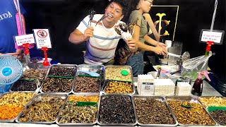 Thailand Street Food  Scorpion Cooking and Eating  Thai Food [upl. by Nniw]