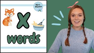 Learn to Blend x Words with Miss Phonics  Phonics Reading Practice for Kids  British Teacher [upl. by Nutsud]