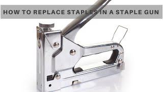 How To Replace Staples In A Staple Gun [upl. by Hasen]