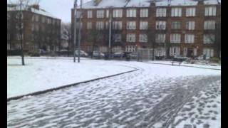 Budhill Square in Glasgow Scotland in the Snow [upl. by Nisior]