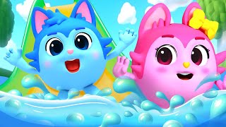 Play In The Water  Waterslide Song  Funny Kids Songs amp Nursery Rhymes by Animal Cars [upl. by Ellered]