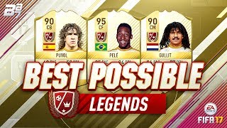 BEST POSSIBLE LEGENDS TEAM w PELE AND GULLIT  FIFA 17 [upl. by Eiramave]