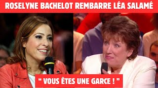 ROSELYNE BACHELOT REMBARRE LÉA SALAMÉ EN DIRECT  quot VOUS ÊTES UNE VÉRITABLE GARCE  quot [upl. by Kaliski862]