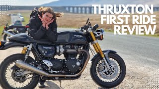 2022 Triumph Thruxton RS Review  My first experience of a PERFORMANCE modern classic [upl. by Jez]