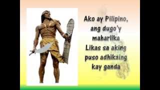 Ako Ay Pilipino lyrics with Kuh Ledesma [upl. by Norbert]