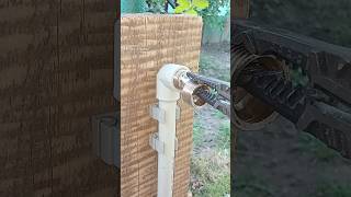 Unique technique for connecting a garden tap to a plastic pipe without a special coupling shorts [upl. by Alfeus]