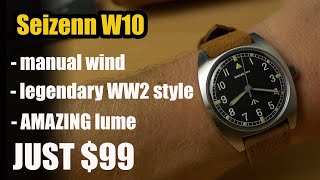 Seizenn W10  an AWESOME military watch for under 100 [upl. by Joao]