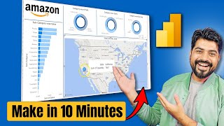 How to create PBI ReportDashboard in just 10 Minutes [upl. by Fawnia820]