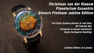 Christiaan van der Klaauw Planetarium Eccentric Sincere Platinum Jubilee Edition [upl. by Suoicerpal758]