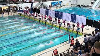 16yearold Josh Conias swims 2279 in a practice suit in Brisbane [upl. by Neelak246]