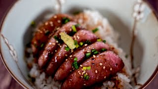 Steak Don Japonais  Recette Facile et Délicieuse 🥢 [upl. by Eimia]