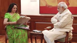 Lok Sabha MP Hema Malini calls on PM Modi [upl. by Pike]