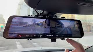 WOLFBOX G840S 12 4K Mirror Dash Cam Backup Camera 2160P Full HD Smart Rearview Mirror Review [upl. by Nnyloj908]