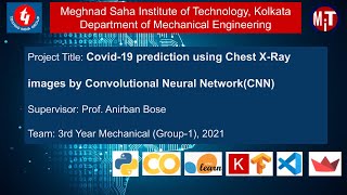 Covid19 prediction using Chest XRay images by Convolutional Neural NetworkCNN [upl. by Eenel]