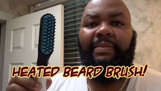 Quick and Easy Beard Straightening  Beard Styling With A Heated Brush [upl. by Matthiew]