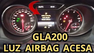 Mercedes GLA200 luz airbag acesa como resolver [upl. by Ayhtak]