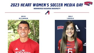 2023 MidAmerica Nazarene University Heart Womens Soccer Media Day [upl. by Amund931]