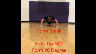 90 Degree Push Up Test [upl. by Kifar]