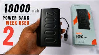 Ambrane Power Bank 10000mah Review ⚡ Best Power Bank Rs699 100newtranding 1001k1millionnew [upl. by Kcirddec587]