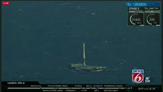 SpaceX Rocket Lands on Barge [upl. by Maurine]