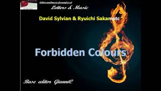 Sylvian David amp Ryuchi Sakamoto  Forbidden Colours NF kar [upl. by Nipha]