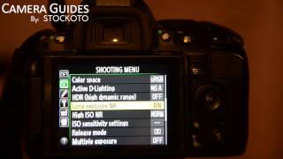 How to set Long Exposure Noise Reduction on a Nikon D5100  D5200 D5300 [upl. by Novak]