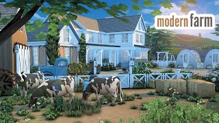 modern farmhouse \\ The Sims 4 CC speed build [upl. by Pliske]