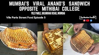 Viral Sandwich of Mumbai  Anand’s Vadapav  Mithibai College  NMIMS  The Banker Foodie [upl. by Jeraldine242]