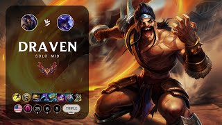 Draven Mid vs Ryze  NA Grandmaster Patch 144 [upl. by Llennoc]