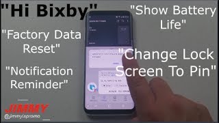 Top 30 Bixby Voice COMMANDS For Settings  Galaxy S8S8 [upl. by Eiramit559]