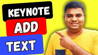 How to Add Text in Keynote [upl. by Anitniuq]