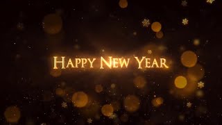 HAPPY NEW YEAR LOGO CINEMATIC GREEN SCREEN EFFECTFREE DOWNLOAD [upl. by Alyakcim]