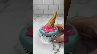 Melting 🫠 ice creams cupcake cakeart cakedecorating baking shortsfeed cutefood cakedbyrach [upl. by Shaw]