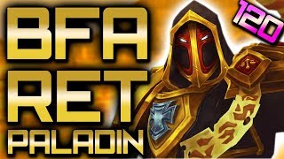 Battle for Azeroth Ret Paladin Class Preview Level 120 [upl. by Euqinommod417]