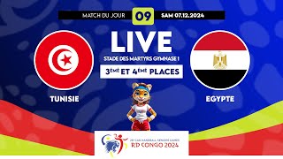 JOUR 9 3 et 4ème PLACES  TUNISIE vs EGYPTE  26éme CAN HANDBALL SENIORS DAMES KIN [upl. by Ennairej]