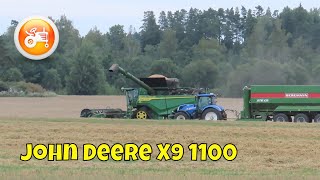 Harvest 2023  John Deere X9 1100 combine amp HD40X header [upl. by Nodababus57]