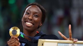 Paola Egonu celebrated after winning GOLD medal for Italy womens volleyball final against the USA [upl. by Cele]