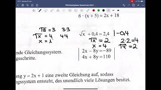 Abschlussprüfung Mathematik Realschule 2021 Hessen [upl. by Erreip946]