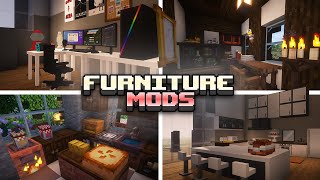 The BEST Furniture Mods For Minecraft Forge amp Fabric [upl. by Enyrb774]