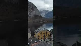 View over scenic amp famous Hallstatt Village in Austria [upl. by Saudra]