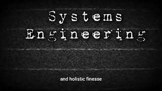 Systems Engineering [upl. by Delbert4]